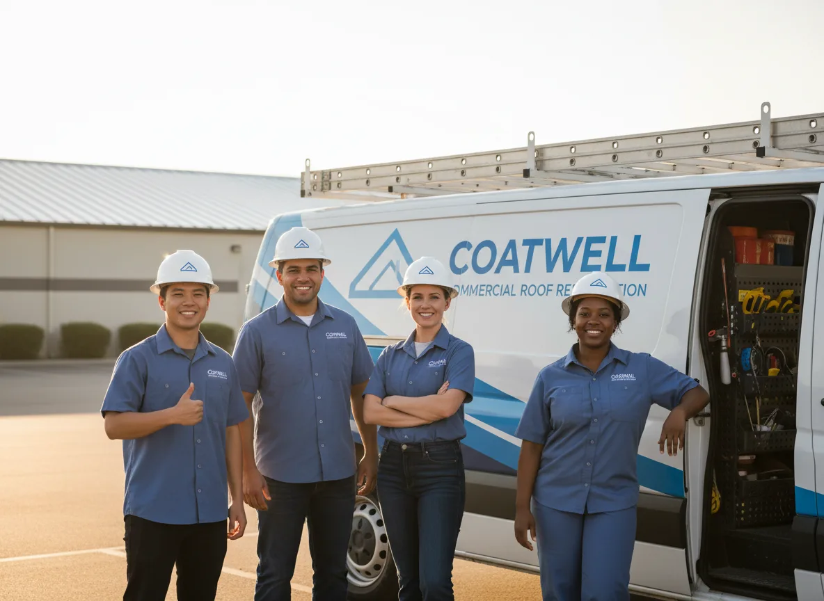 Commercial roof coating company in Dana, IL